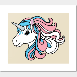 Rainbow Unicorn, Transgender Pride Posters and Art